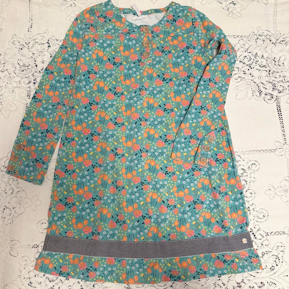 Matilda Jane 435 Joanna Gaines Dress Girls Size 10 Floral Homestead Gently Worn